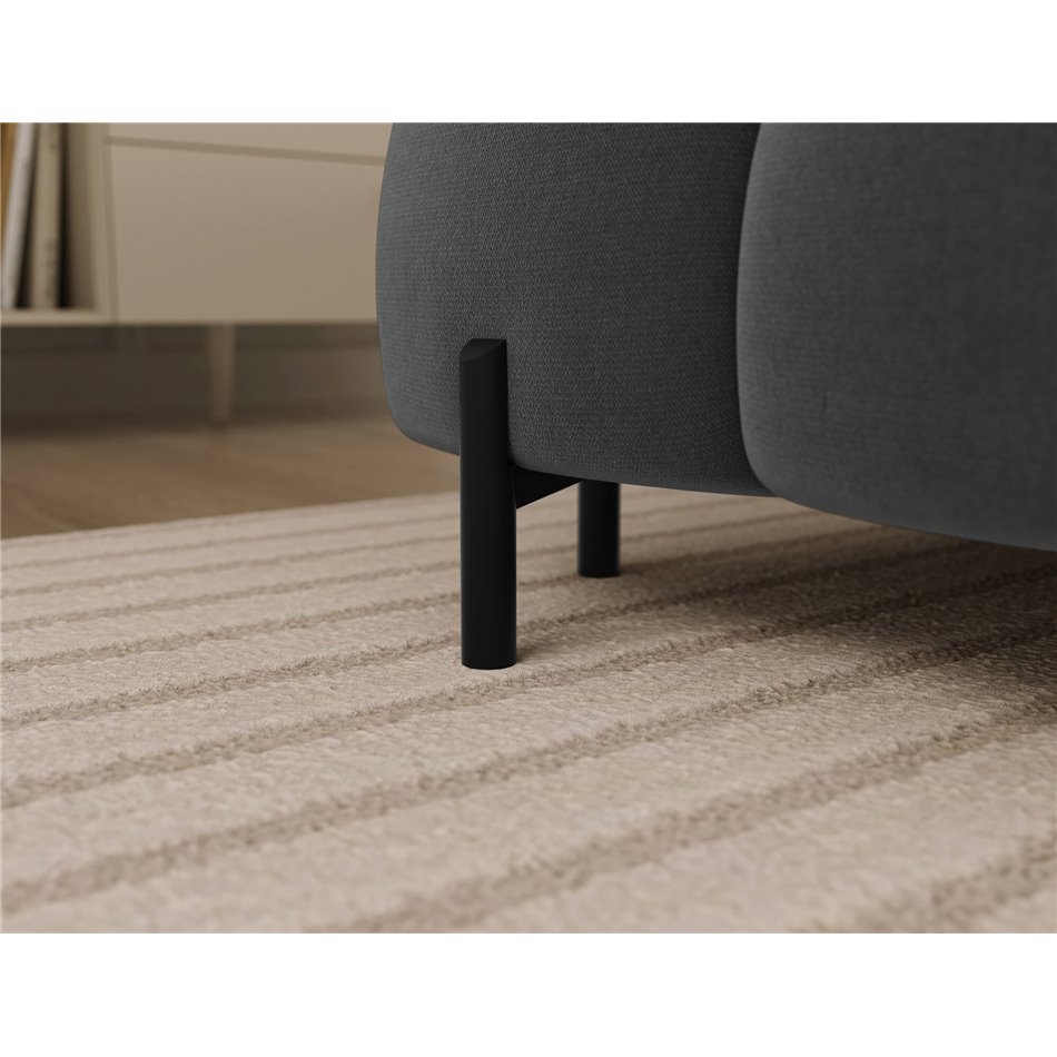 U-shaped sofa Elferaria R, sleeping function, Sola 06, dark grey, H93x358x202cm