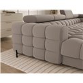 U-shaped sofa Elferaria R, sleeping function, Sola 18, beige, H93x358x202cm