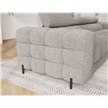 Sofa bed Efestello, sleeping function, Baffix 03, grey, H96x260x100cm