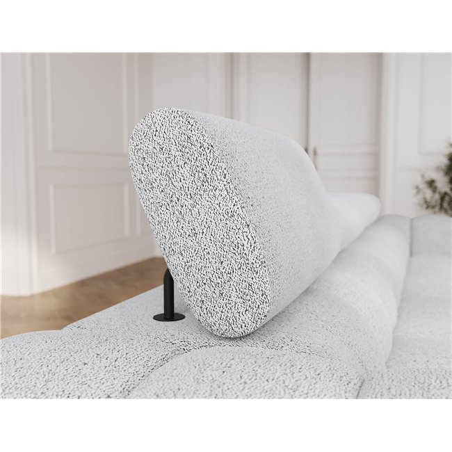 Sofa bed Efestello, sleeping function, Coralline 01, white, H96x260x100cm