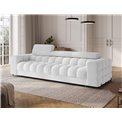 Sofa bed Efestello, sleeping function, Royal 01, boucle, white, H96x260x100cm