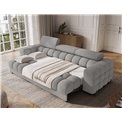 Sofa bed Efestello, sleeping function, Royal 04, boucle, grey, H96x260x100cm