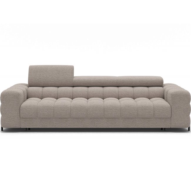 Sofa bed Efestello, sleeping function, Royal 18, boucle, beige, H96x260x100cm