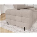 Sofa bed Efestello, sleeping function, Royal 18, boucle, beige, H96x260x100cm