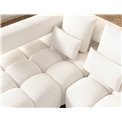 Corner sofa Elevvi L, sleeping function, Jaffray 01, white, H102x260x184cm