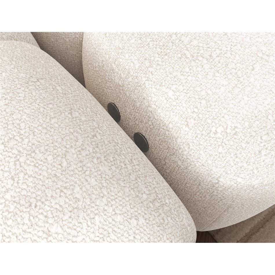 Corner sofa Elevvi L, sleeping function, Jaffray 01, white, H102x260x184cm