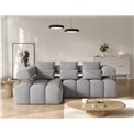 Corner sofa Elevvi L, sleeping function, Coralline 03, grey, H102x260x184cm