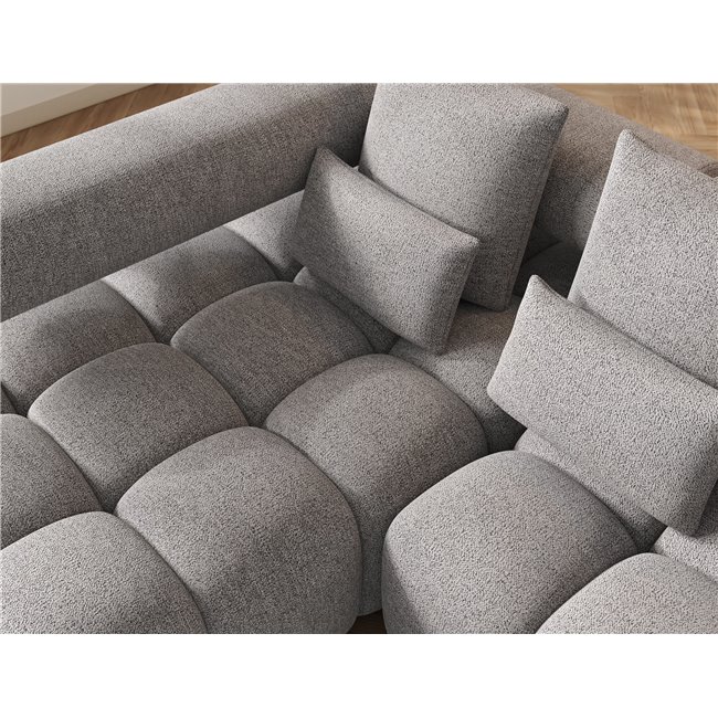 Corner sofa Elevvi L, sleeping function, Coralline 03, grey, H102x260x184cm