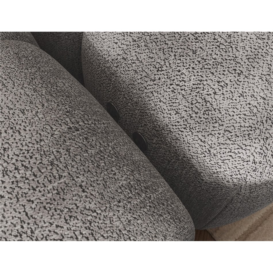 Corner sofa Elevvi L, sleeping function, Coralline 03, grey, H102x260x184cm