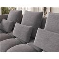 Corner sofa Elevvi L, sleeping function, Manhattan 03, dark grey, H102x260x184cm