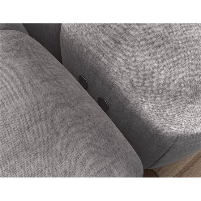Corner sofa Elevvi L, sleeping function, Manhattan 03, dark grey, H102x260x184cm