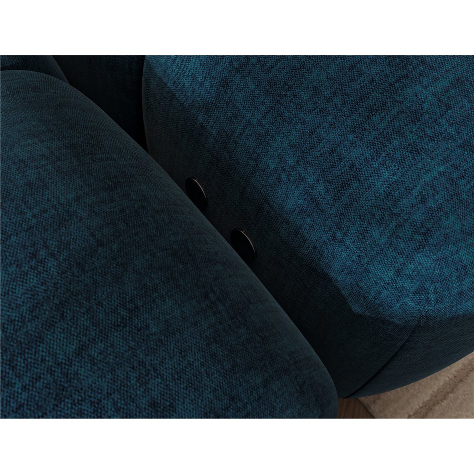 Corner sofa Elevvi L, sleeping function, Manhattan 40, blue, H102x260x184cm