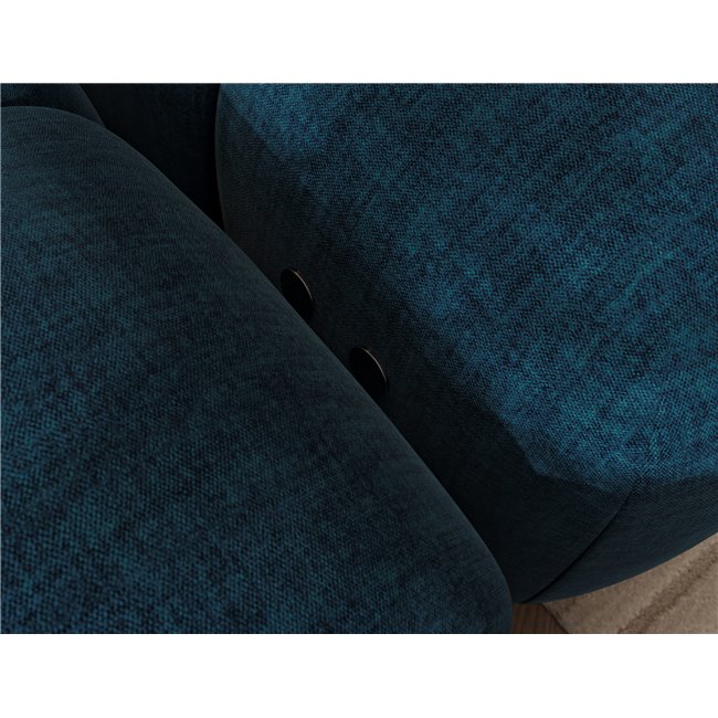 Corner sofa Elevvi L, sleeping function, Manhattan 40, blue, H102x260x184cm