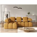 Corner sofa Elevvi L, sleeping function, Manhattan 45, yellow, H102x260x184cm