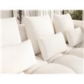 Corner sofa Elevvi R, sleeping function, Jaffray 01, white, H102x260x184cm