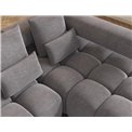 Corner sofa Elevvi R, sleeping function, Manhattan 03, dark grey, H102x260x184cm
