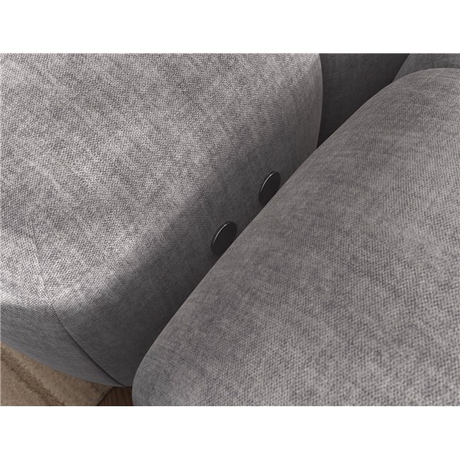 Corner sofa Elevvi R, sleeping function, Manhattan 03, dark grey, H102x260x184cm