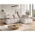 Corner sofa Elevvi R, sleeping function, Bazalt 18, grey, H102x260x184cm