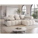 Corner sofa Elevvi R, sleeping function, Bazalt 18, grey, H102x260x184cm
