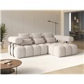 Corner sofa Elevvi R, sleeping function, Bazalt 18, grey, H102x260x184cm