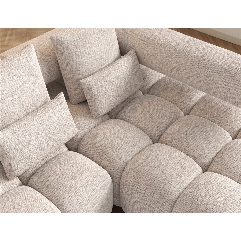 Corner sofa Elevvi R, sleeping function, Bazalt 18, grey, H102x260x184cm