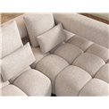 Corner sofa Elevvi R, sleeping function, Bazalt 18, grey, H102x260x184cm
