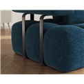 Corner sofa Elevvi R, sleeping function, Manhattan 40, blue, H102x260x184cm