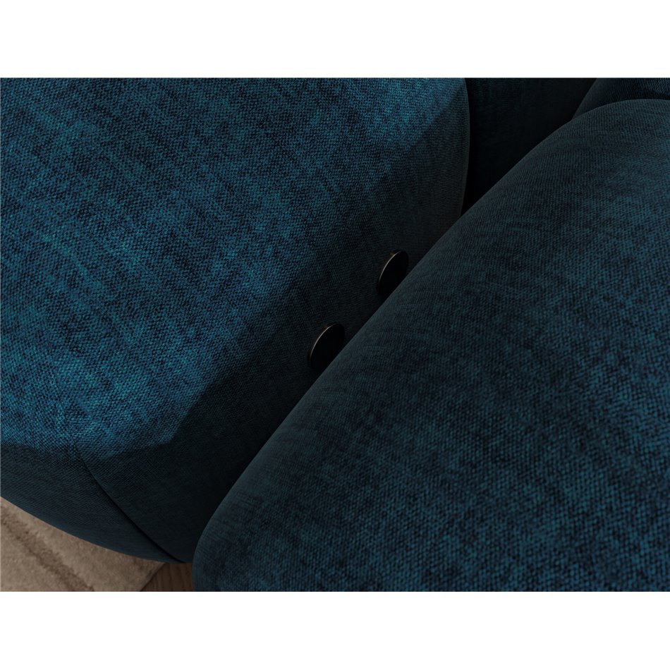 Corner sofa Elevvi R, sleeping function, Manhattan 40, blue, H102x260x184cm