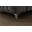 U-shaped sofa Eluis L, sleeping function, Monolith 85, velvet, grey, H92x347x202cm