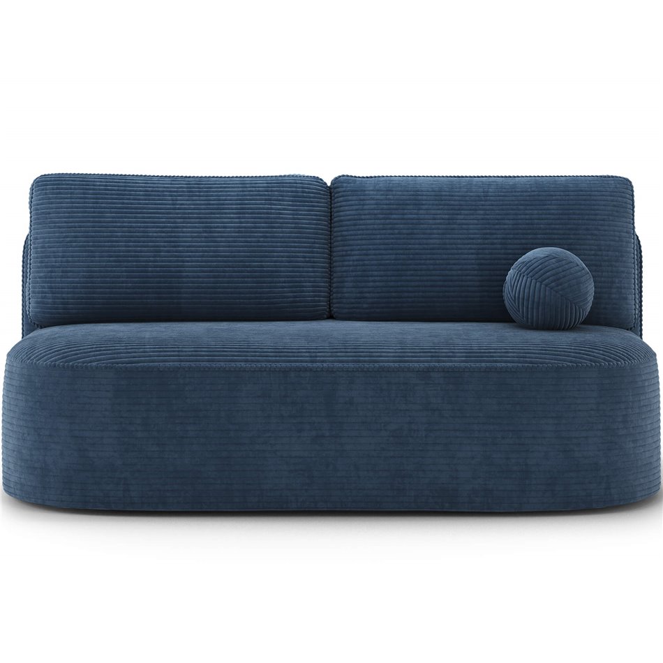 Sofa bed Eliana, sleeping function, Jarell 40, corduroy, blue, H93x193x96cm