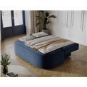 Sofa bed Eliana, sleeping function, Jarell 40, corduroy, blue, H93x193x96cm