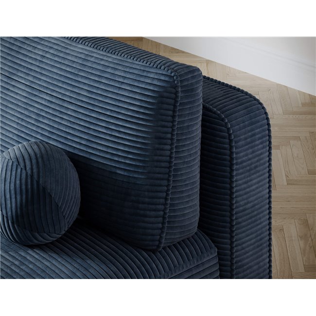 Sofa bed Eliana, sleeping function, Jarell 40, corduroy, blue, H93x193x96cm