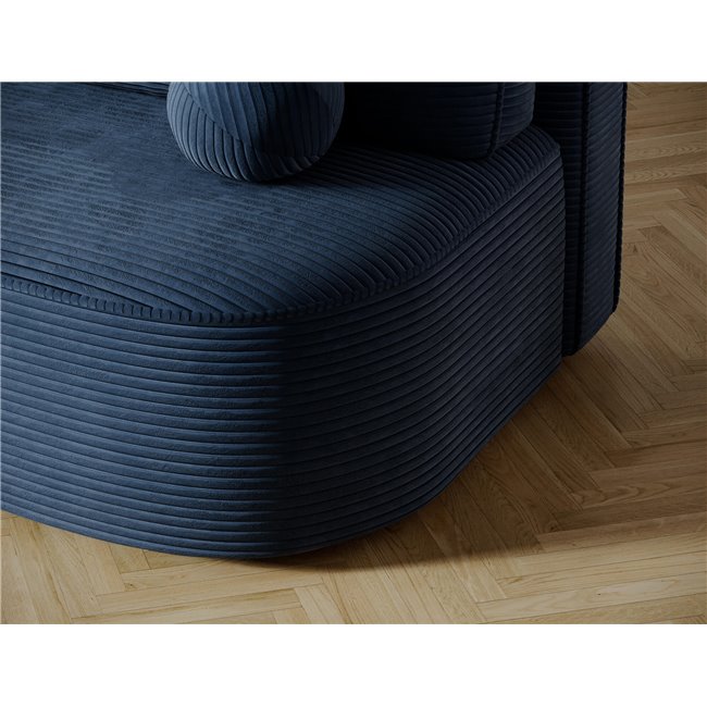 Sofa bed Eliana, sleeping function, Jarell 40, corduroy, blue, H93x193x96cm