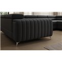 U-shaped sofa Eluis R, sleeping function, Sawana 14, black, H92x347x202cm