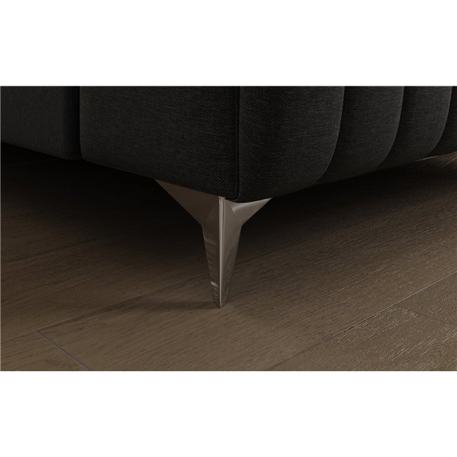 U-shaped sofa Eluis R, sleeping function, Sawana 14, black, H92x347x202cm