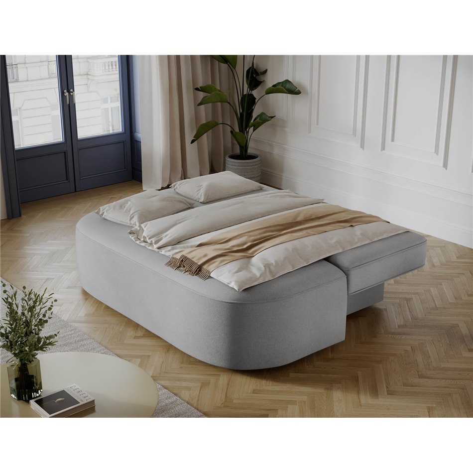 Sofa bed Eliana, sleeping function, Poco 03, light grey, H93x193x96cm