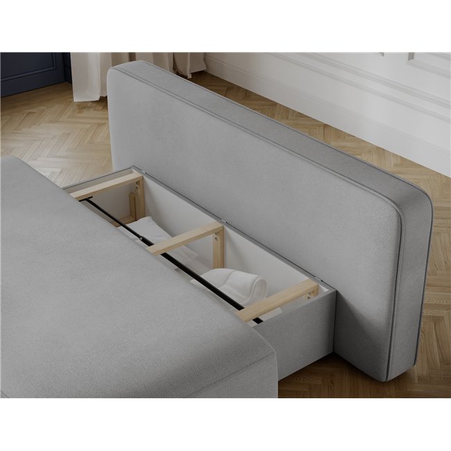 Sofa bed Eliana, sleeping function, Poco 03, light grey, H93x193x96cm