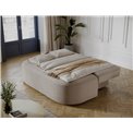 Sofa bed Eliana, sleeping function, Royal 18, boucle, beige, H93x193x96cm