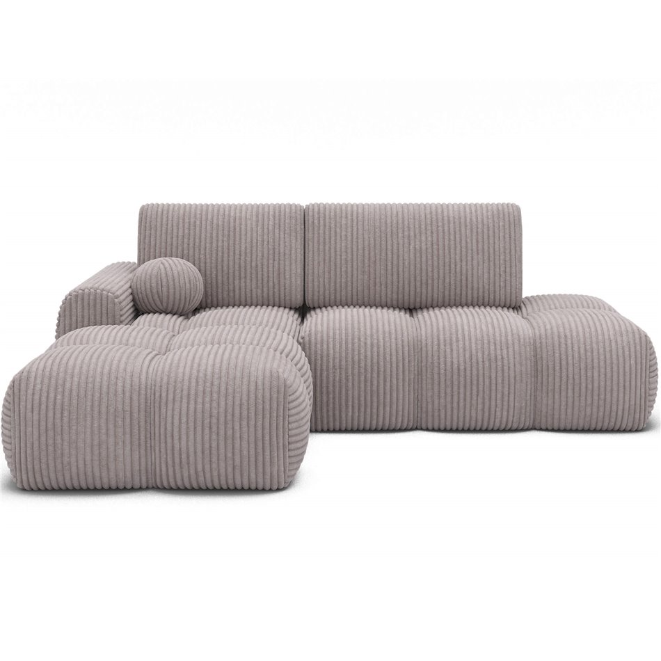 Corner sofa Elittario L, sleeping function, Modullo 03, grey, H95x227x170cm