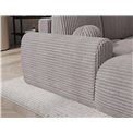Corner sofa Elittario L, sleeping function, Modullo 03, grey, H95x227x170cm