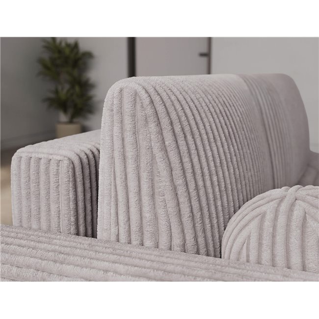 Corner sofa Elittario L, sleeping function, Modullo 03, grey, H95x227x170cm