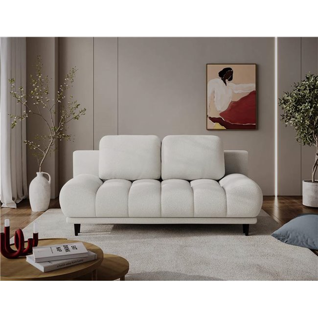 Диван-кровать Elguavio, раздвижной, Paolli 01, белый, H97x210x91cm