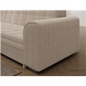 Corner sofa Erento L, sleeping function, Jarell 18, corduroy, beige, H78x296x194cm