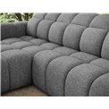 Corner sofa Efanito L, sleeping function, Coralline 03, light grey, H105x288x200cm