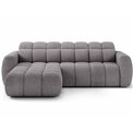 Corner sofa Efanito L, sleeping function, Paolli 04, grey, H105x288x200cm