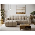 Corner sofa Efanito L, sleeping function, Amore 18, boucle, beige, H105x288x200cm
