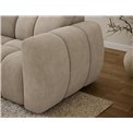 Corner sofa Efanito L, sleeping function, Amore 18, boucle, beige, H105x288x200cm