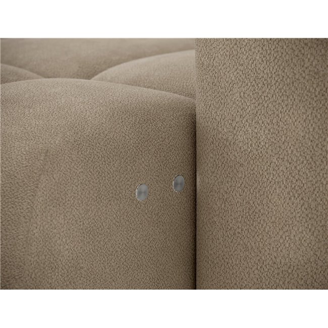 Corner sofa Efanito L, sleeping function, Amore 18, boucle, beige, H105x288x200cm