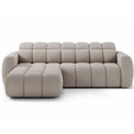 Corner sofa Efanito L, sleeping function, Royal 18, boucle, beige, H105x288x200cm