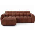 Corner sofa Efanito L, sleeping function, Jaffray 30, red, H105x288x200cm